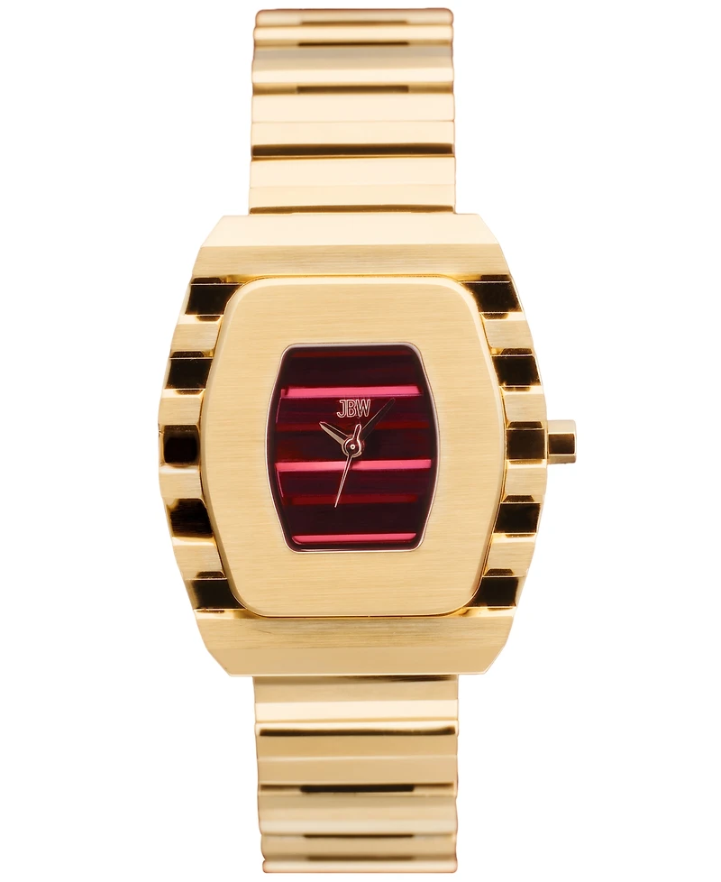 Jbw Women's Atlas Swiss Quartz 18k Gold-Plated Stainless Steel Watch, 34mm