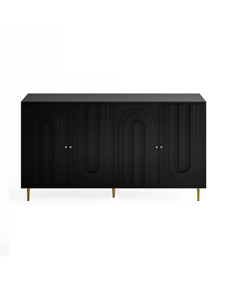 Lovmor Minimalist Mdf Cabinet with Euro Hinges