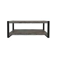 Jofran Pinnacle Modern Loft Iron and Wood Grey Coffee Table