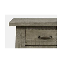 Jofran Rustic Farmhouse Solid Wood 50" Sofa Table with Drawers and Two Shelves