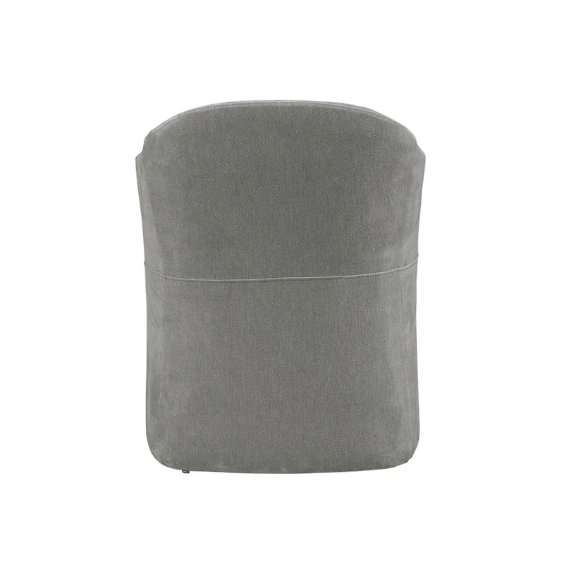 Accent Dining Chair with Castors - Squared Arm