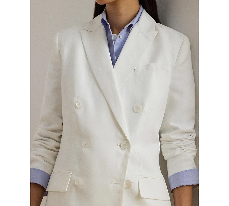 Lauren Ralph Women's Double-Breasted Twill Blazer