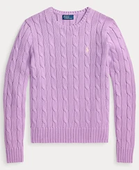 Polo Ralph Lauren Women's Cable-Knit Cotton Crewneck Sweater