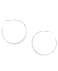 And Now This Graduated C Silver Plated Hoop Earrings, Macy's Exclusive