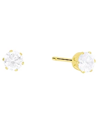 And Now This 2-Pc. Cubic Zirconia 18k Gold-Plated Hoop and Stud Earrings Set, Macy's Exclusive