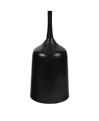 Jonathan Y Pip 20.25" Classic Designer Metal Drink Table and Decorative End with White Marble Round Top Bell Pedestal Base