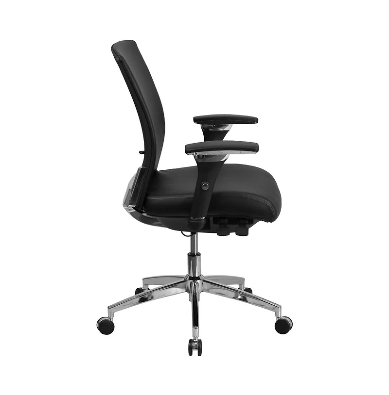 Emma+Oliver 24/7 300 lb. Rated Seat Slider Ergonomic Office Chair with Adjustable Lumbar