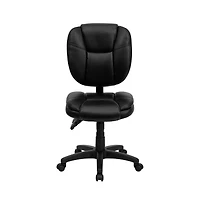 Emma+Oliver Mid-Back Ergonomic Task Office Chair with Pillow Top, Multifunction Swivel Design