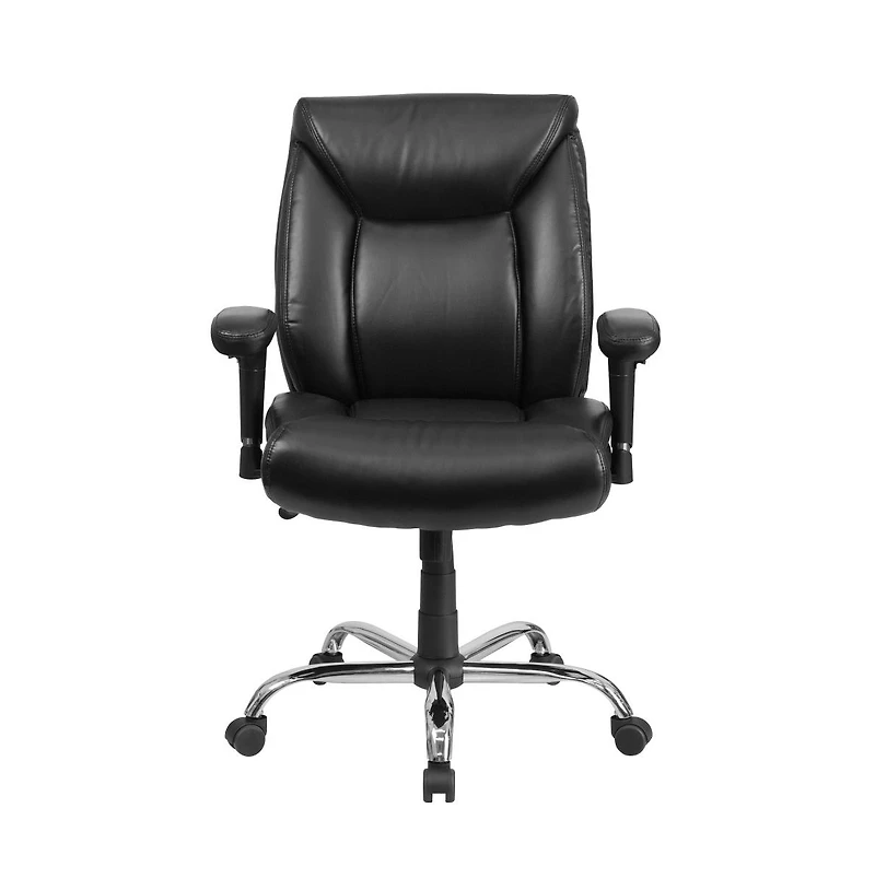 Emma+Oliver 400 lb. Big & Tall Mid-Back Deep Tufted Ergonomic Task Office Chair & Arms