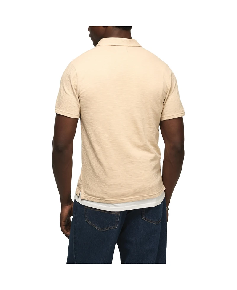 Lucky Brand Men's Jacquard Short-Sleeve Shirt