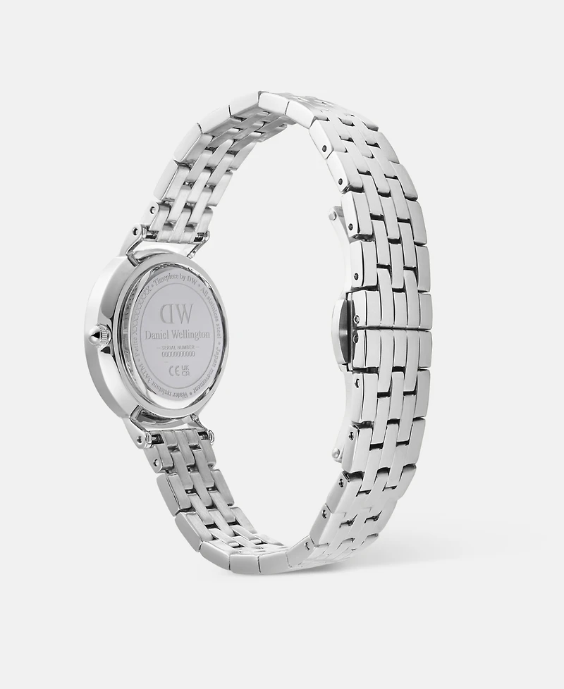Daniel Wellington Women's Date Silver-Tone Stainless Steel Watch