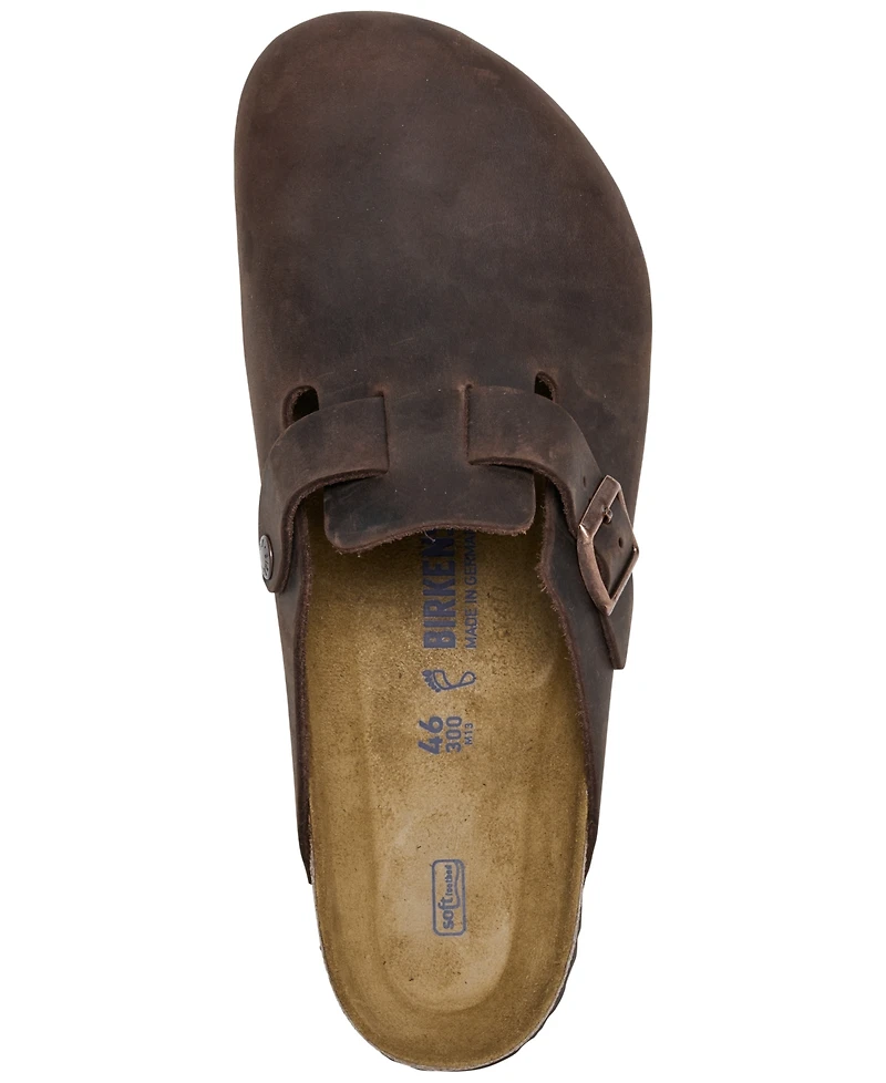 Birkenstock Men's Boston Oiled Leather Clogs from Finish Line
