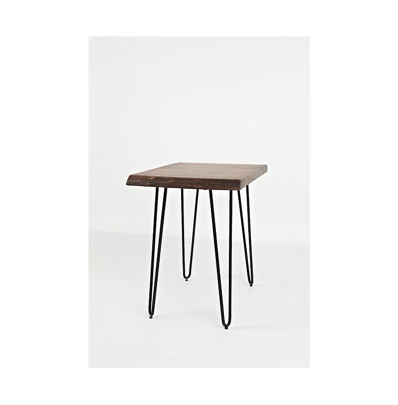Jofran Nature's Edge Solid Acacia Chairside Table