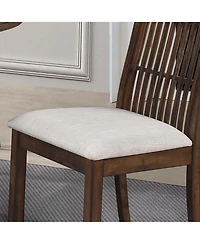 Streamdale Furniture Streamdale 2 Pieces Set Dining Side Chair Rustic Modern Farmhouse Design Retro Design Easy to Assembly