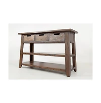 Jofran Painted Canyon Rustic Solid Acacia 50" Sofa Table