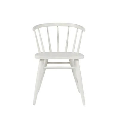 Jofran Fitz Traditional Solid Wood Curved Back Spindle Dining Chair (Set of 2