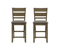 Liberty Furniture Slat Back Upholstered Dining Chair - Counter Height - Set of 2