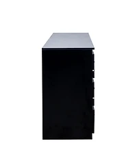 Lovmor Modern Wood Side Cabinet with 6 Drawers