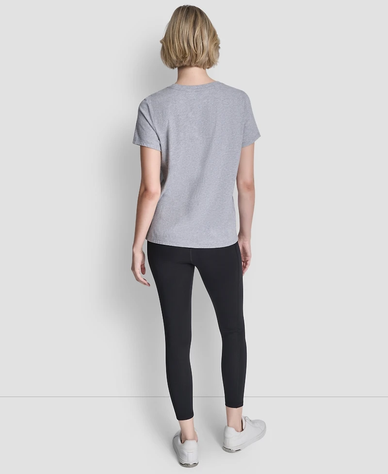 Dkny Sport Women's Ombre Rhinestone Short-Sleeve Top