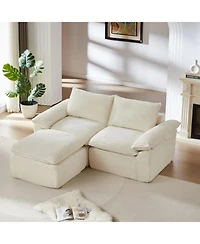 Streamdale Furniture Modern corduroy cloud sofa, freely combined, comfortable sitting experience