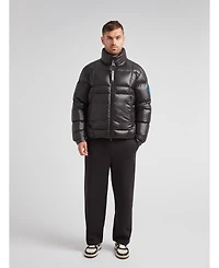 JACK1T Men's Ez Boxed Funnel Neck Puffer Jacket