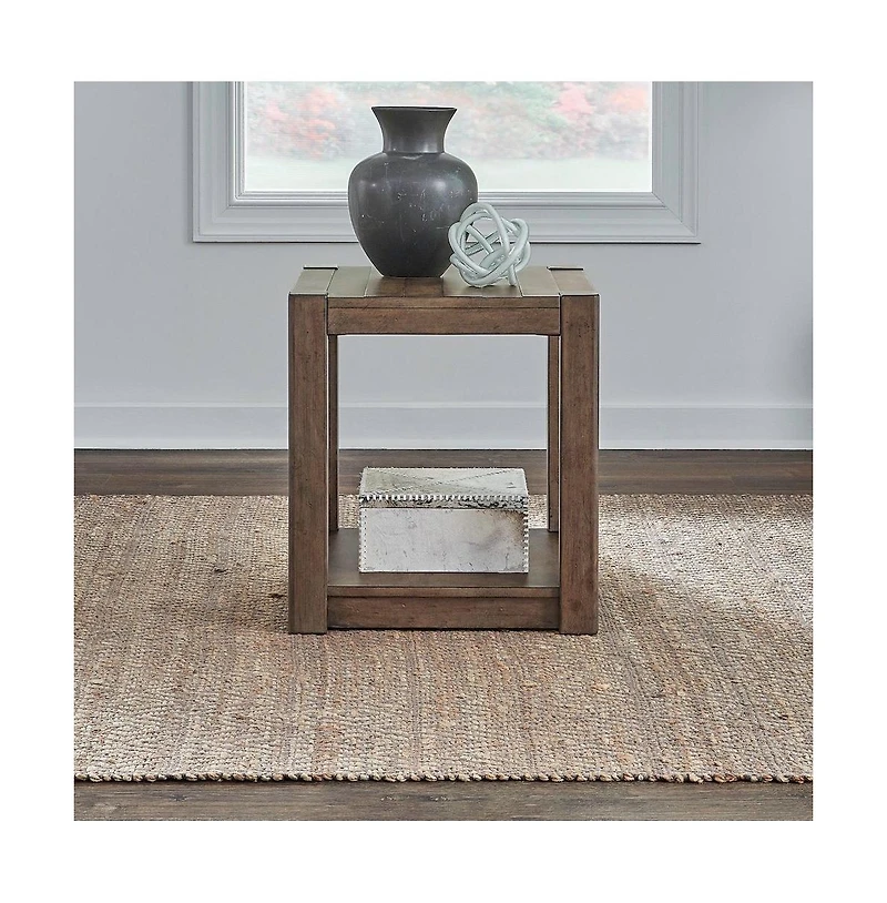 Liberty Furniture Broadmore Living Room Square Chairside Table