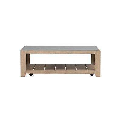 Liberty Furniture Millstone Cocktail Table with Unique Tile Top for Living Room