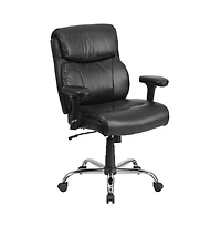 Emma+Oliver 400 lb. Big & Tall Mid-Back Swivel Clean Line Stitch Ergonomic Task Office Chair
