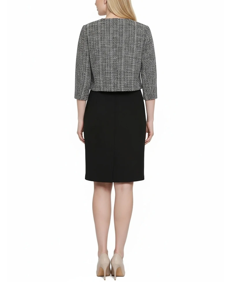 Ny Collection Women's 2 Piece Jacket and Dress Set