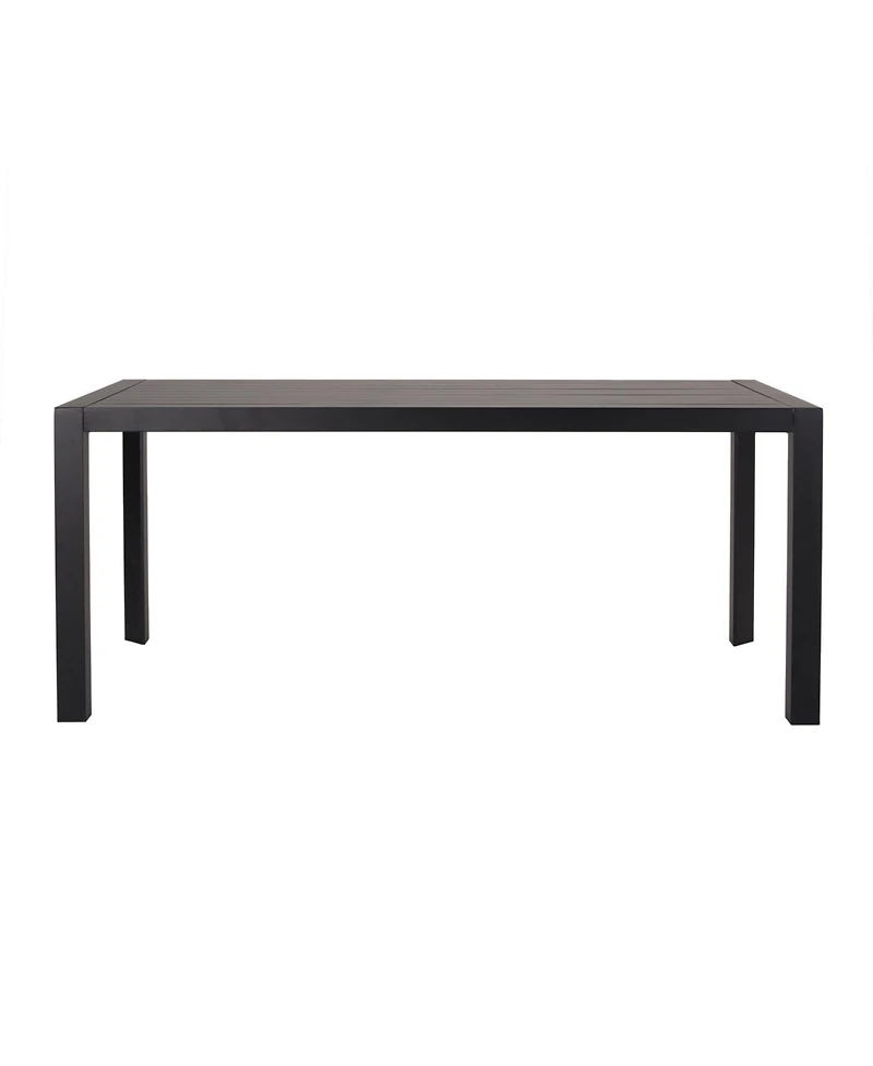 Streamdale Furniture Modern Aluminum Slat Outdoor Dining Table
