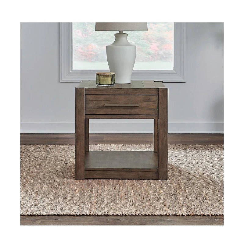 Liberty Furniture Broadmore Living Room Drawer End Table