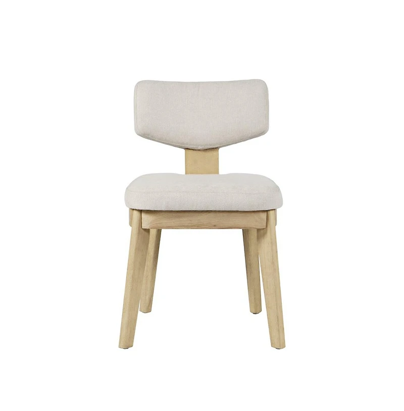 Tate Mid-Century Modern Split Back Upholstered Dining Chair (Set of 2)