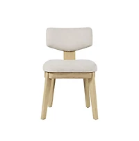 Tate Mid-Century Modern Split Back Upholstered Dining Chair (Set of 2)