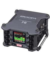 Zoom F6 Multi-Track Field Recorder, Bundle with 128GB Sdxc Memory Card, 4x NiMH Battery, 4-Bay Charger and 25' Xlr Mic Cable