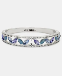 Anne Klein Multi-Stone Gold-Tone Hinge Bracelet