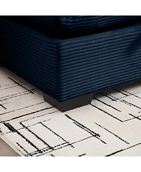 Streamdale Furniture 3 Seater Deep Seat Couch, Wide and Deep Comfy Sofa with 3 Pillows