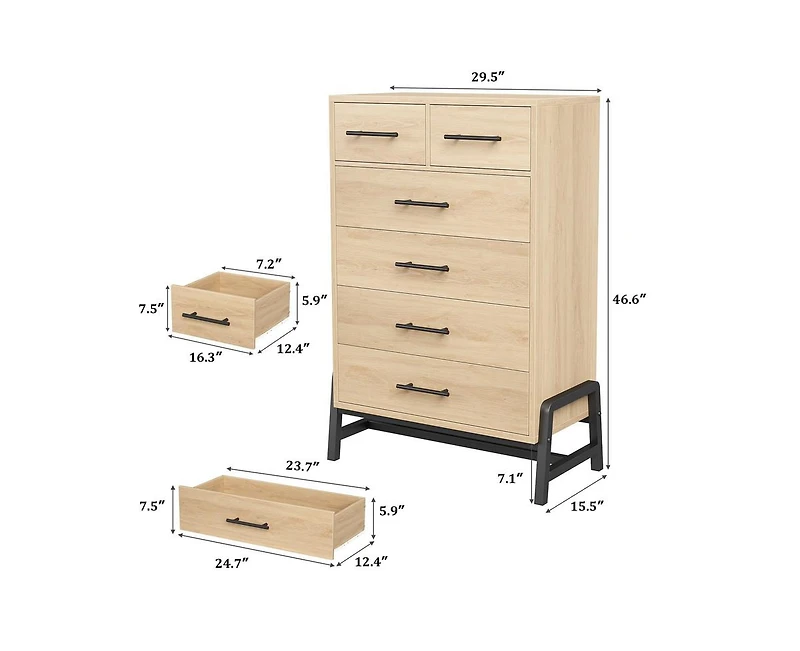 gaomon 4+2 Dresser for Bedroom