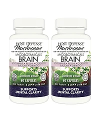 Host Defense MycoBotanicals Brain Capsules, 120 ct (Pack of Two 60 ct Units)