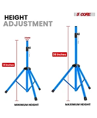 5 Core Speaker Stand 36" Adjustable Pa Dj Tripod Heavy Duty