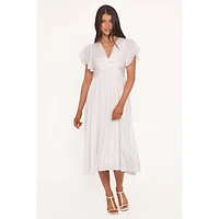 Petal and Pup Women's Nova Flutter Sleeve Midi Dress
