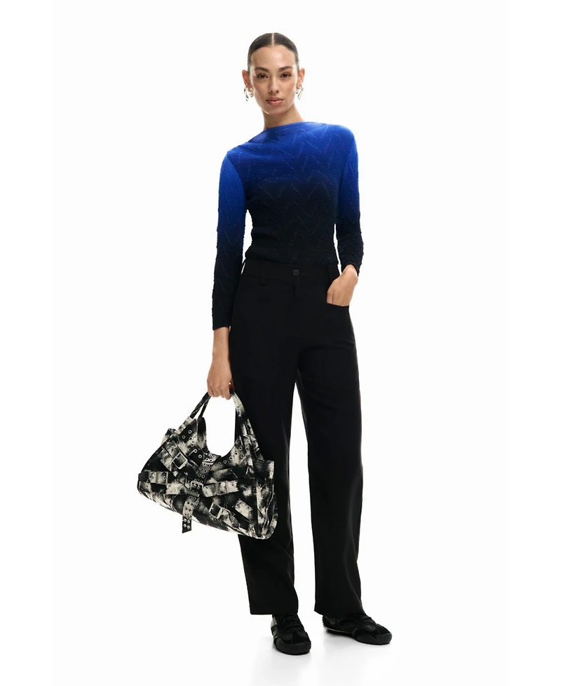 Desigual Women's Straight trousers pockets