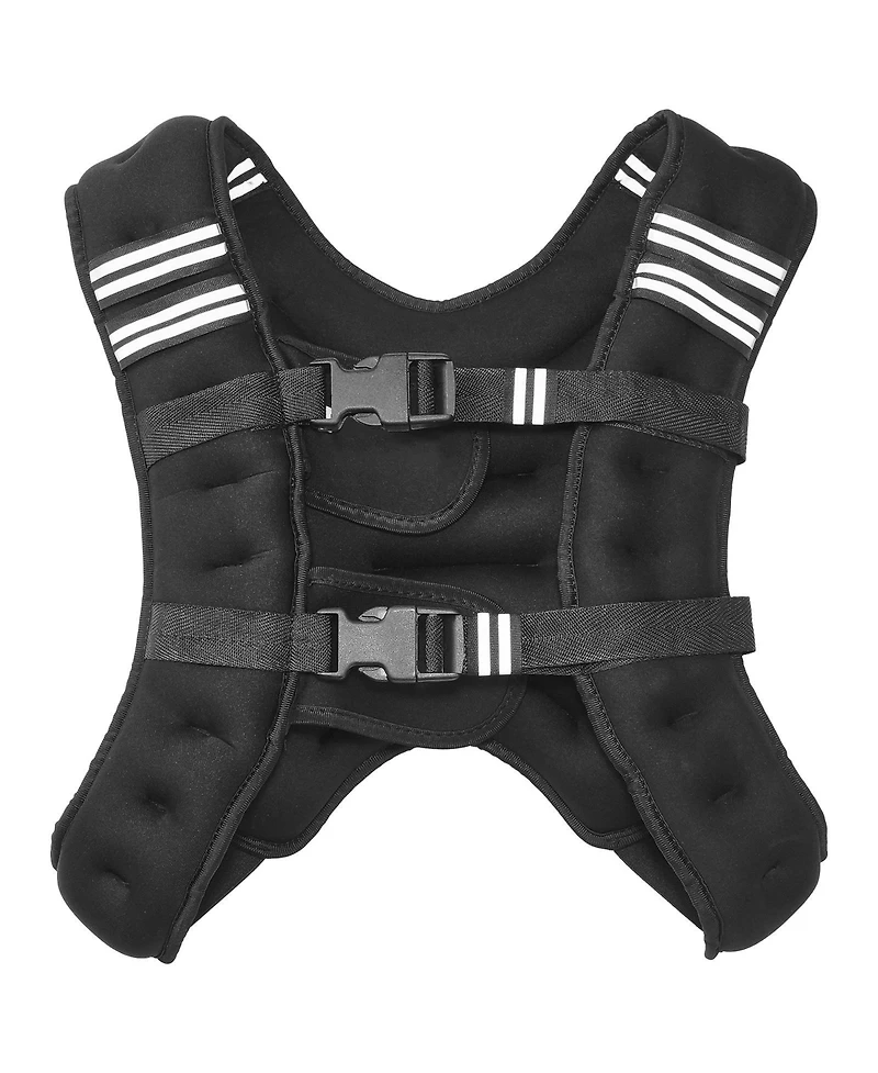 Sugfit Weighted Vest 12 Lb Adjustable Fitness Vest with Reflective Strips