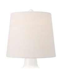 360 Lighting Tango 20 1/2" High Small Modern Coastal Accent Table Lamps Set of 2 White Ceramic White Shade Living Room Bedroom