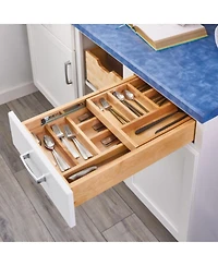 Rev-a-Shelf 18'' Tiered Cutlery Drawer Organizer w/ Soft-Close, 4WTCD-21HSC-1