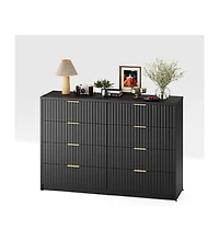 gaomon Drawer Dresser for Bedroom Storage, Modern Dressers & Chests of Drawers with Fluted Front