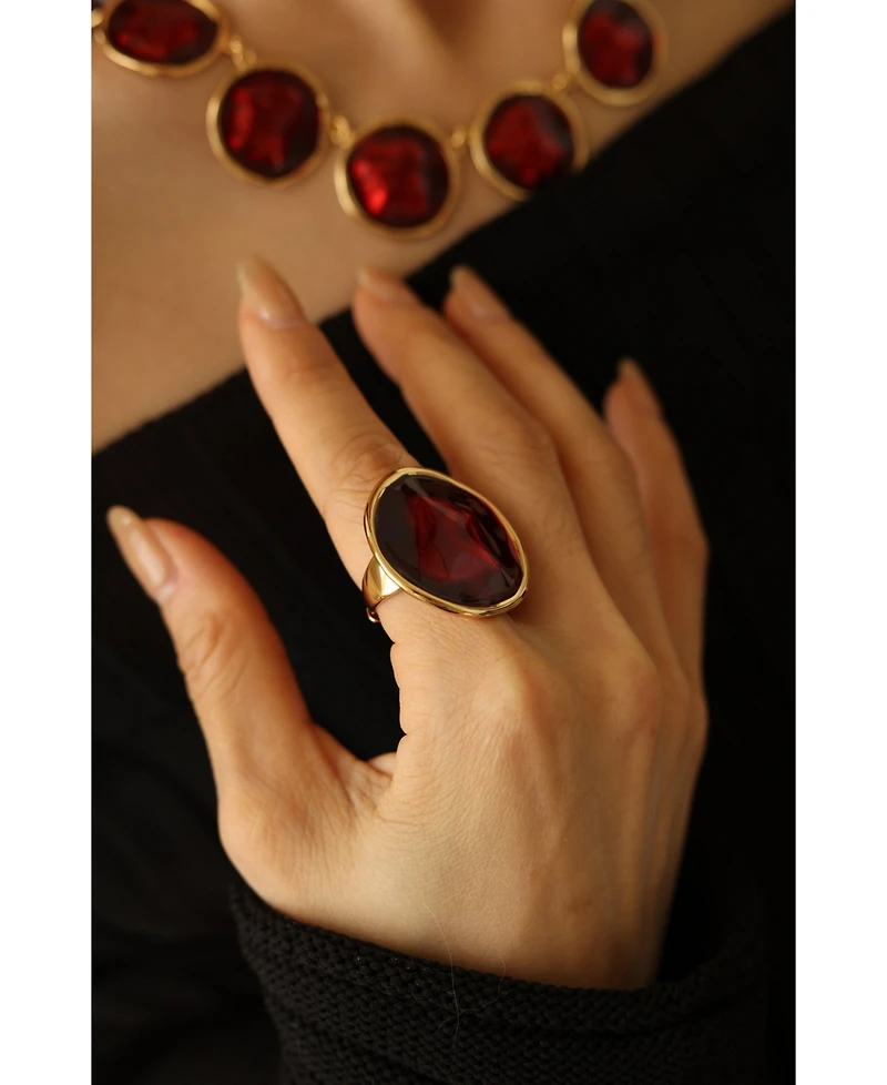 Retro Chic Ripple Ring