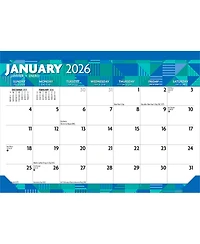 BrownTrout Large Print | 2026 17 x 12 Inch Monthly Desk Pad Calendar