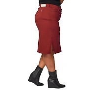 Slink Jeans Women's Midi Skirt with Side Vents