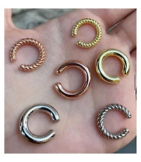 Spero London Twisted Sterling Silver Ear Cuff No Piercing