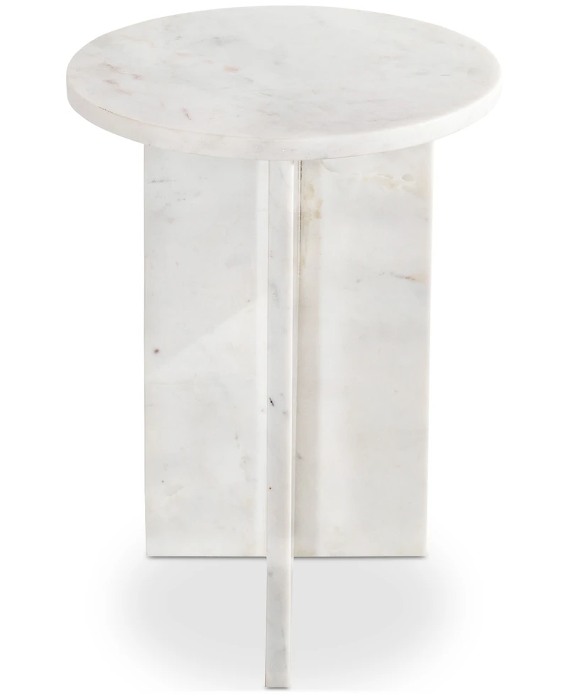 Grace 20" Marble Round Accent Table
